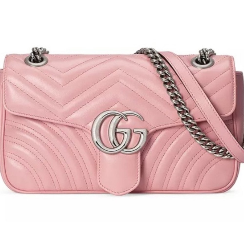 New authentic GUCCI pink marmont bag
